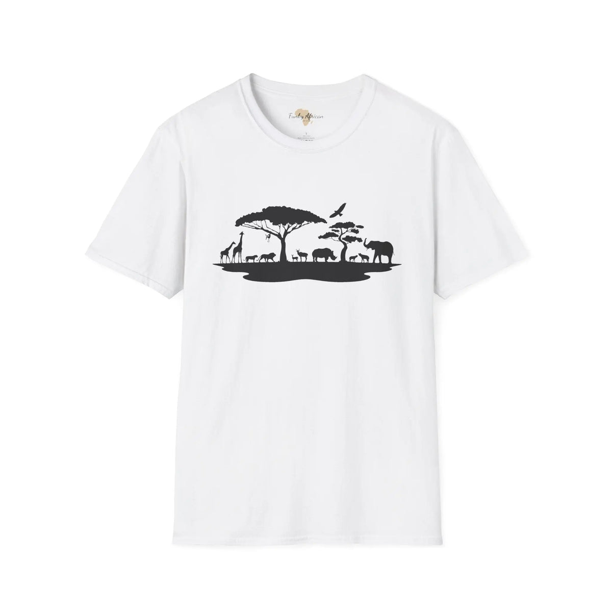 African jungle unisex softstyle tee Funky African