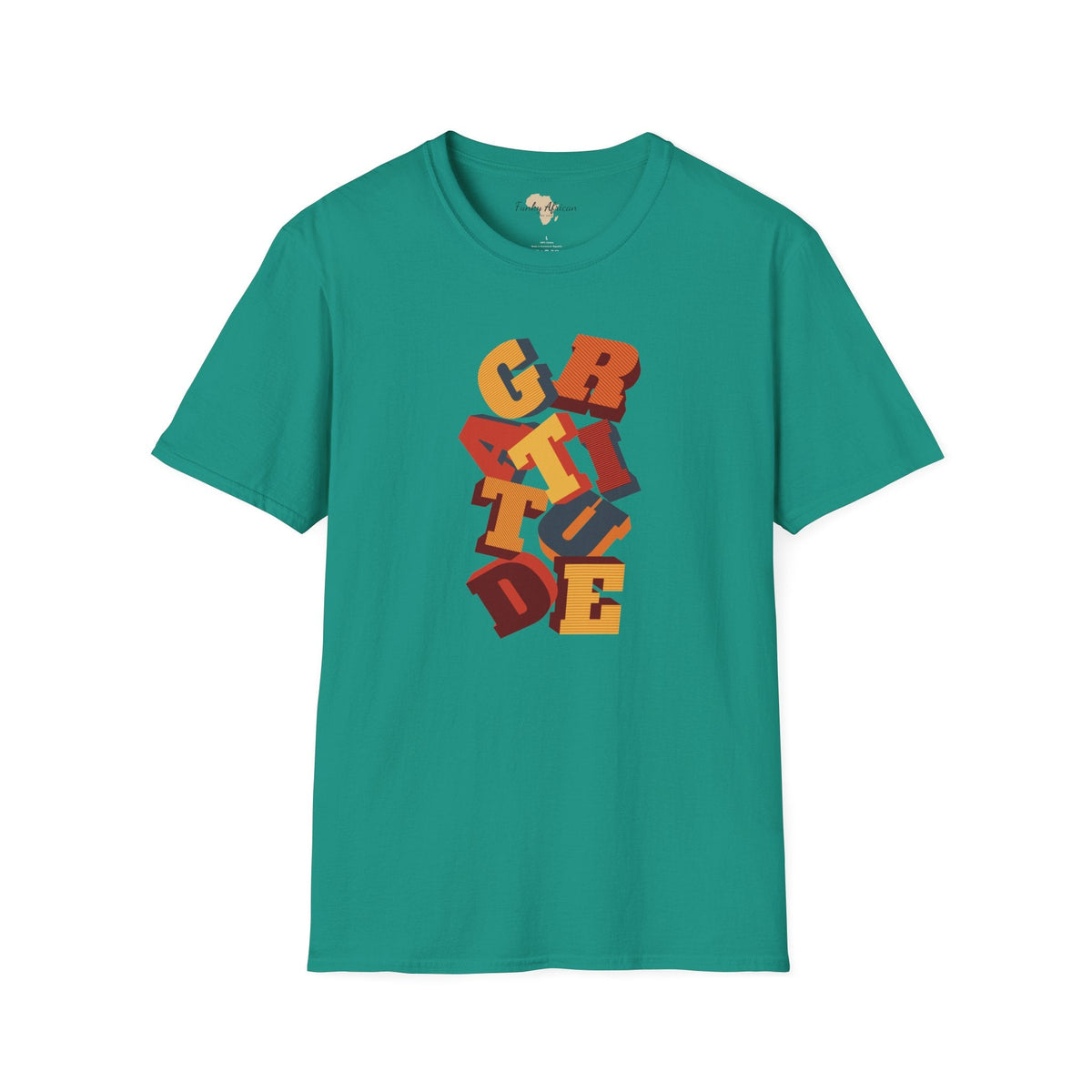 Gratitude unisex softstyle tee Funky African