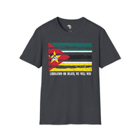 Mozambique strip unisex softstyle tee Funky African