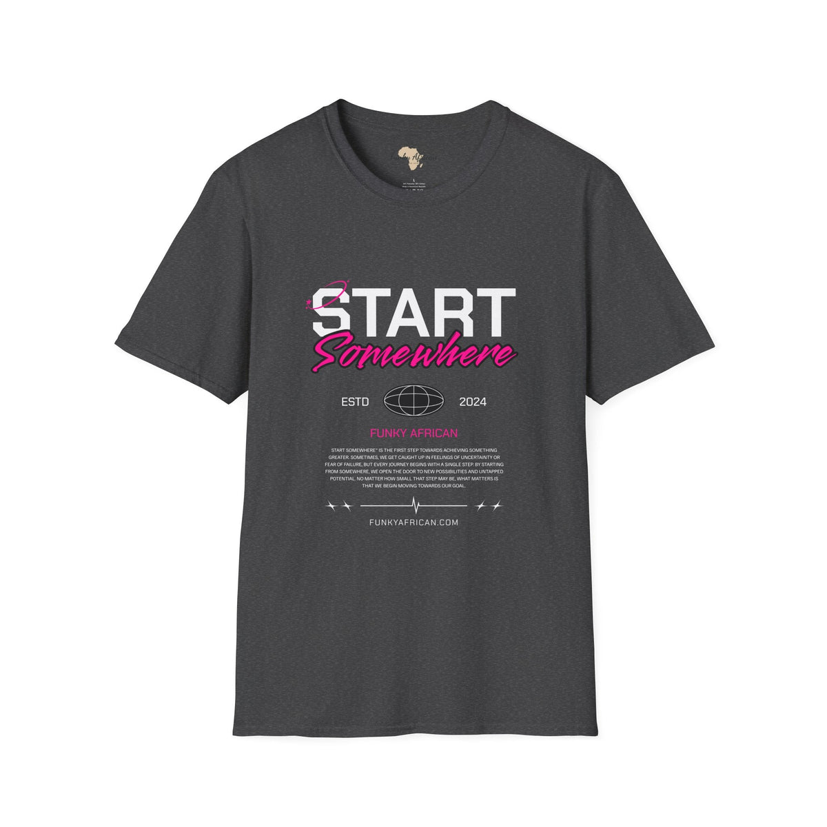 Just start unisex softstyle tee Funky African