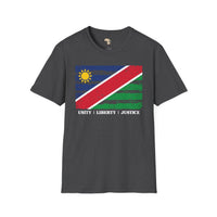Namibia strip unisex softstyle tee Funky African