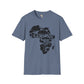 African map unisex softstyle tee Funky African