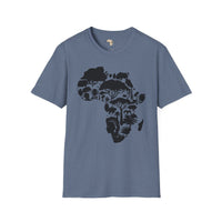 African map unisex softstyle tee Funky African