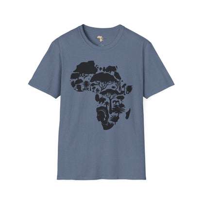 African map unisex softstyle tee