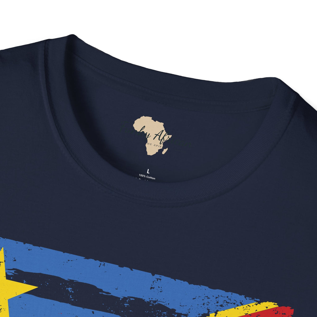 DR Congo strip unisex softstyle tee Funky African