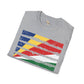 Seychelles strip unisex softstyle tee Funky African