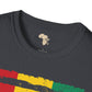 Guinean strip unisex softstyle tee Funky African