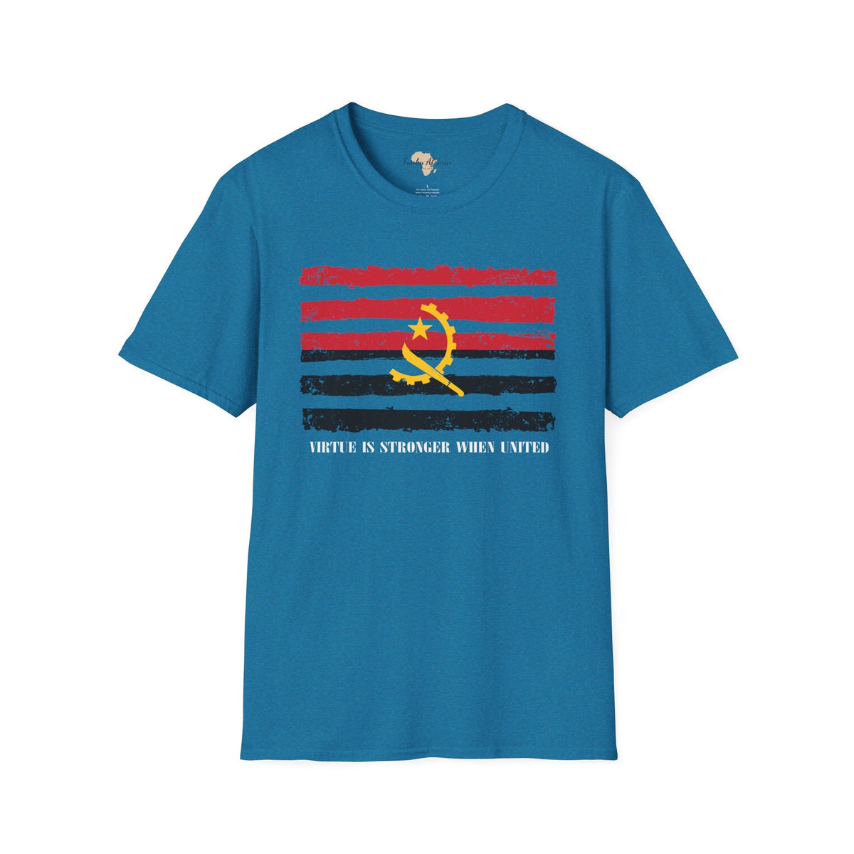 Angola strip unisex softstyle tee Funky African