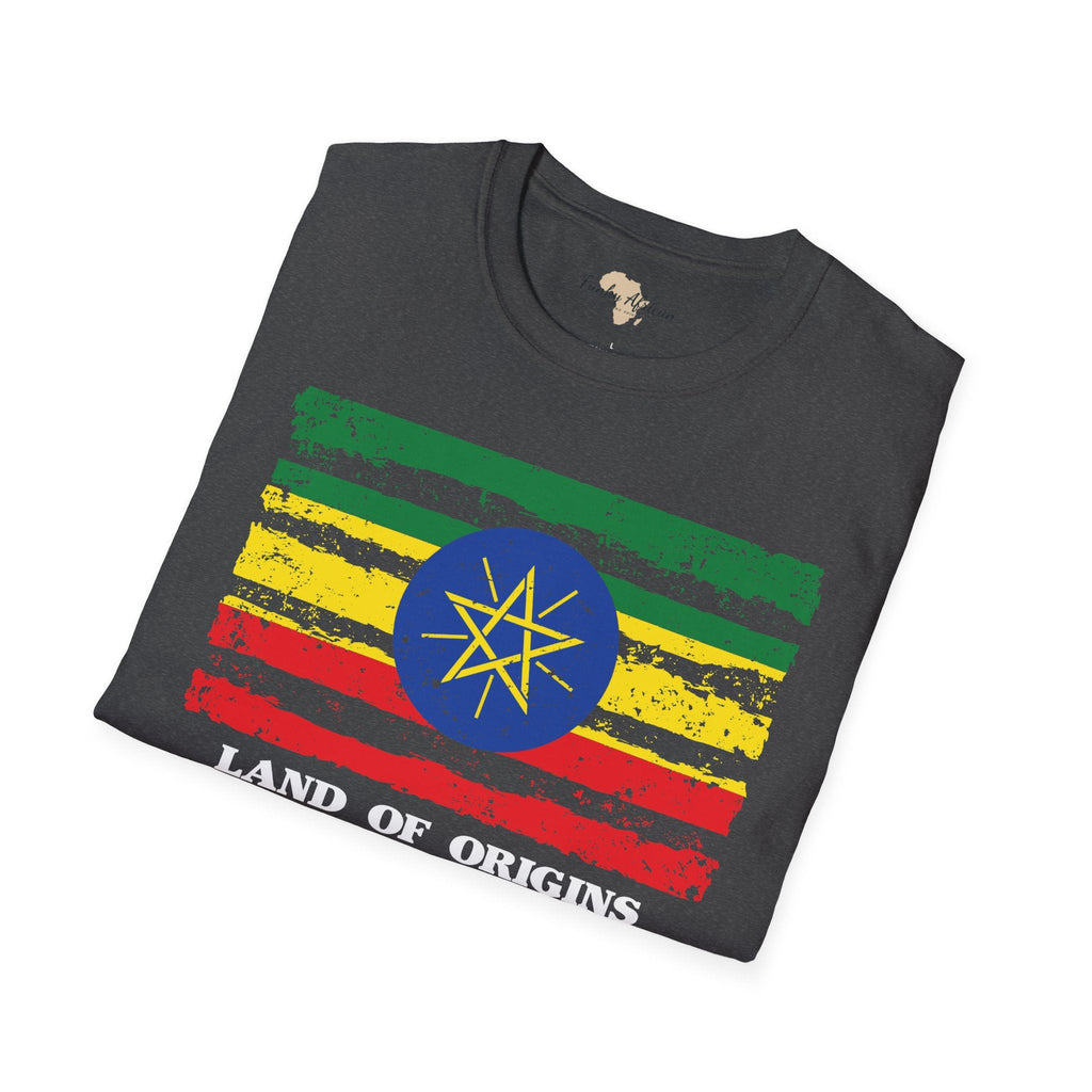 Ethiopia strip unisex softstyle tee Funky African