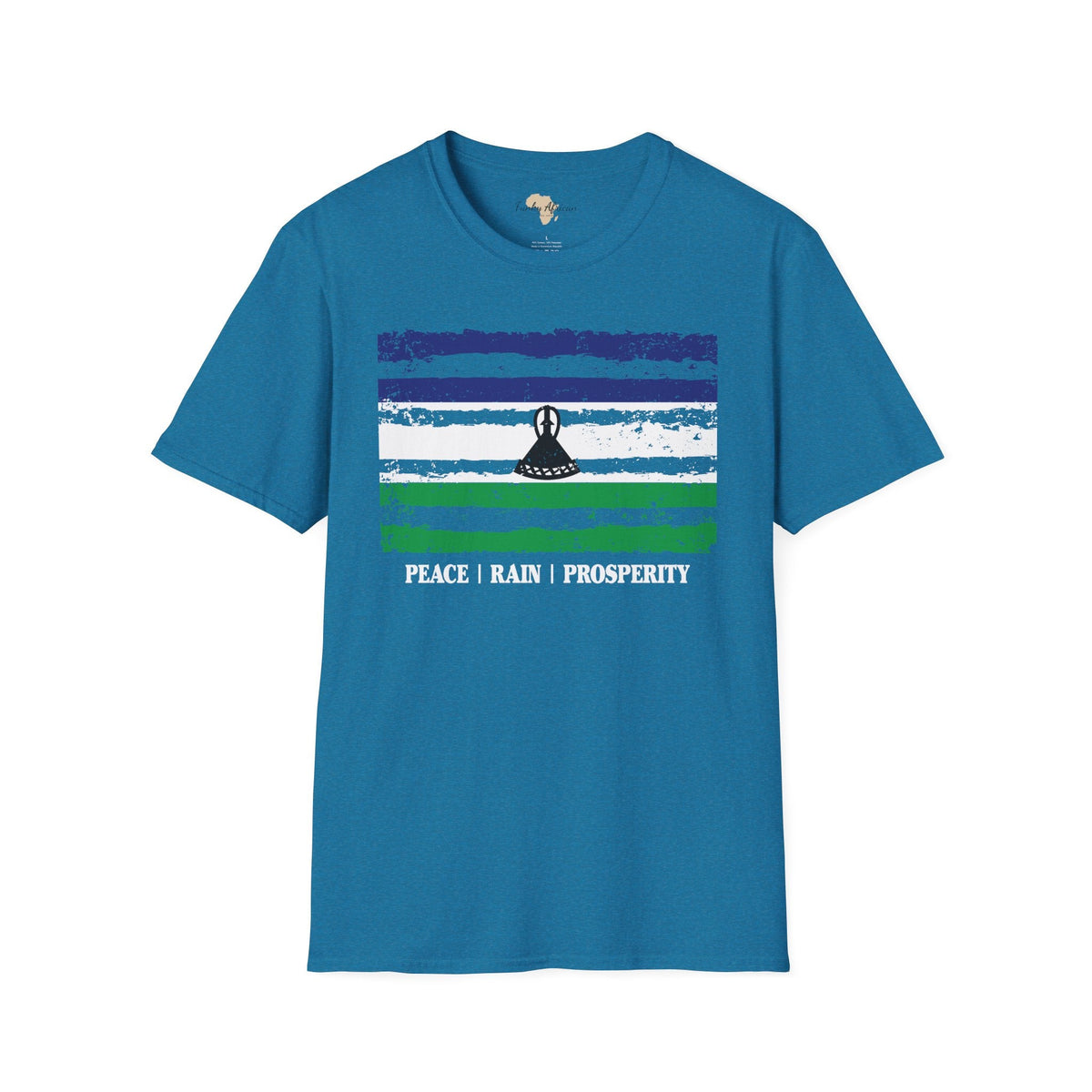 Lesotho strip unisex softstyle tee Funky African