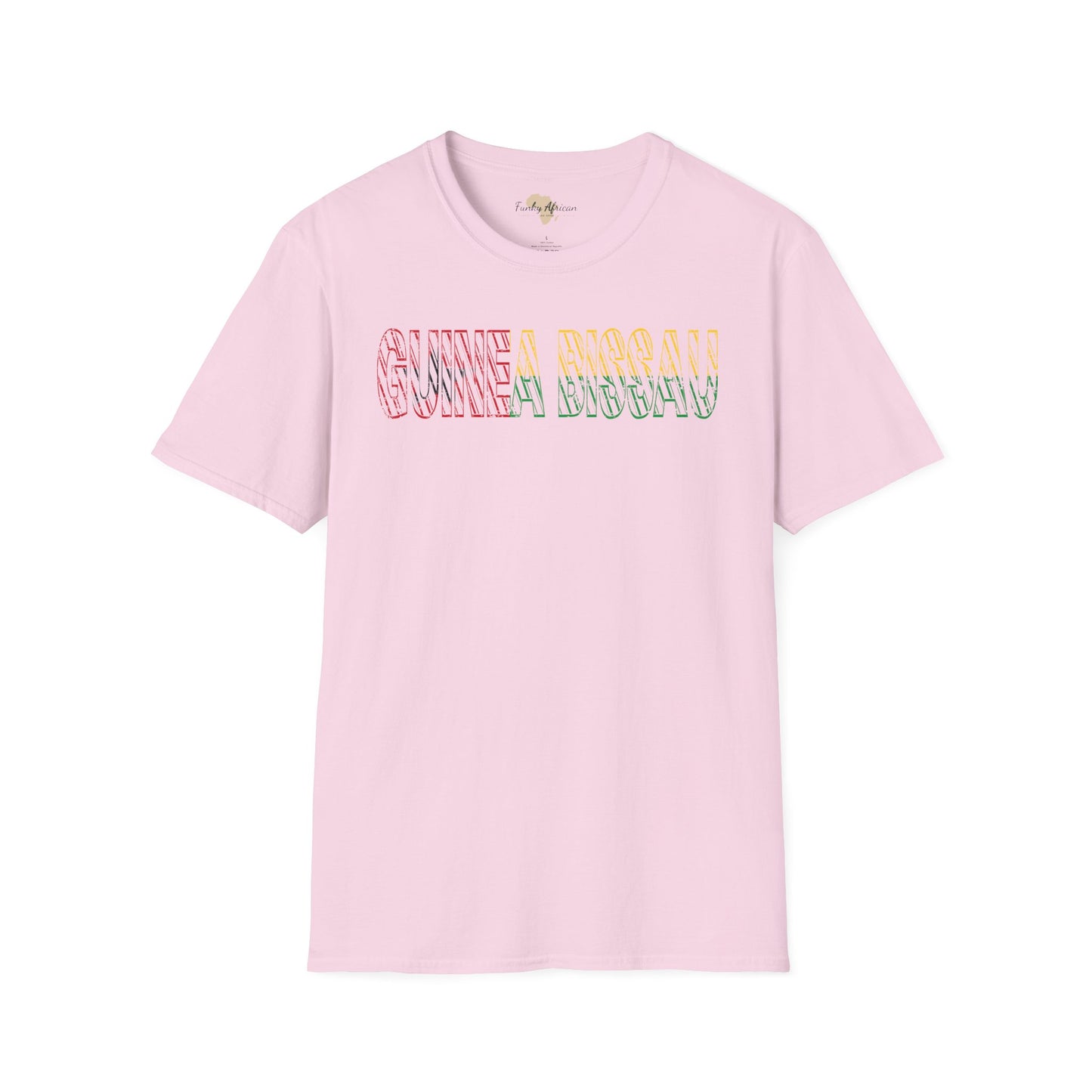 Guinea-Bissau text unisex softstyle tee