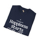 Happiness starts from within unisex softstyle tee Funky African