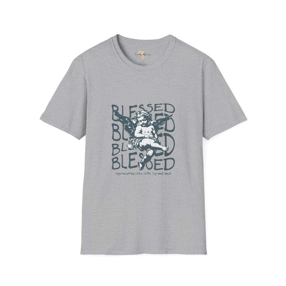 Blessed unisex softstyle tee Funky African