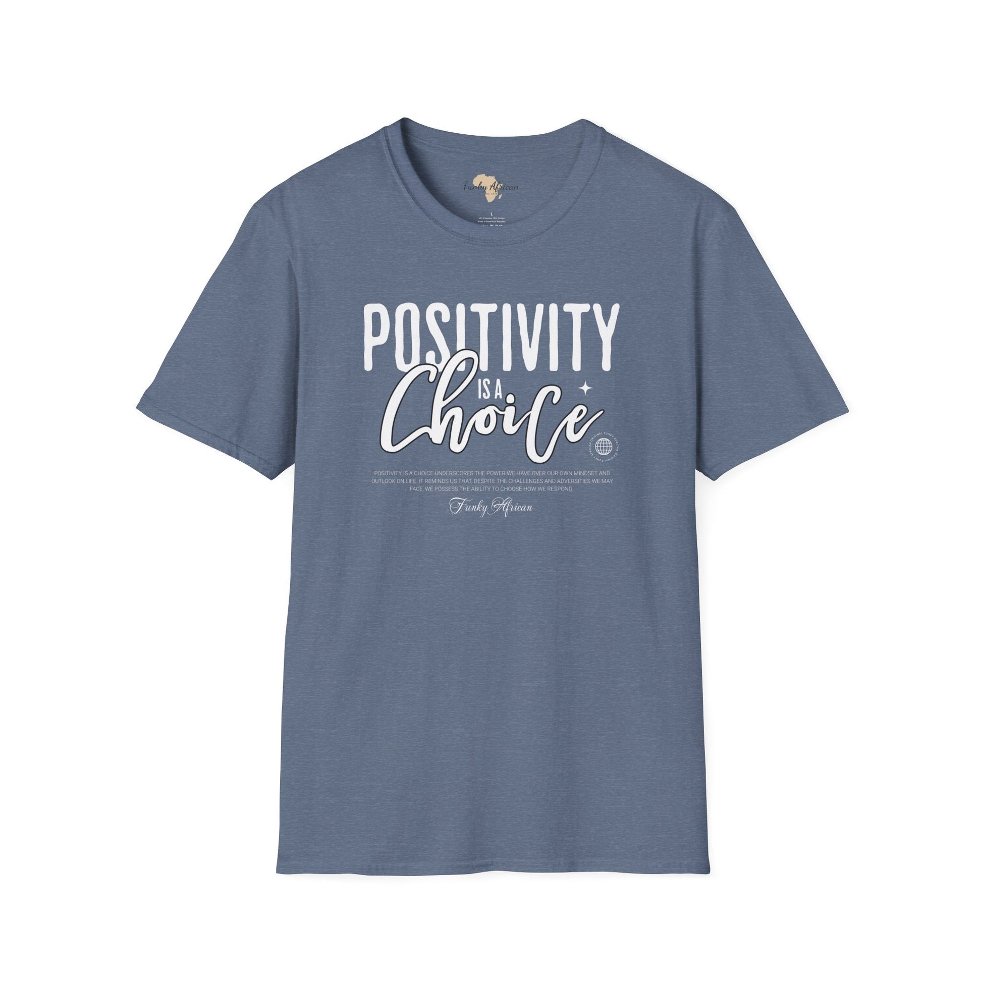 Positivity is a choice unisex softstyle tee Funky African