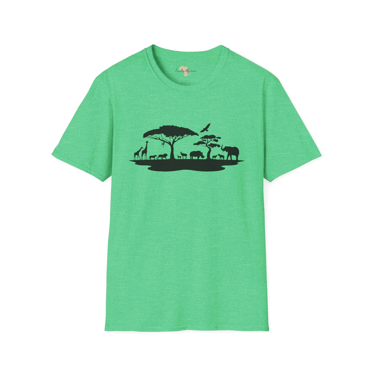 African jungle unisex softstyle tee Funky African