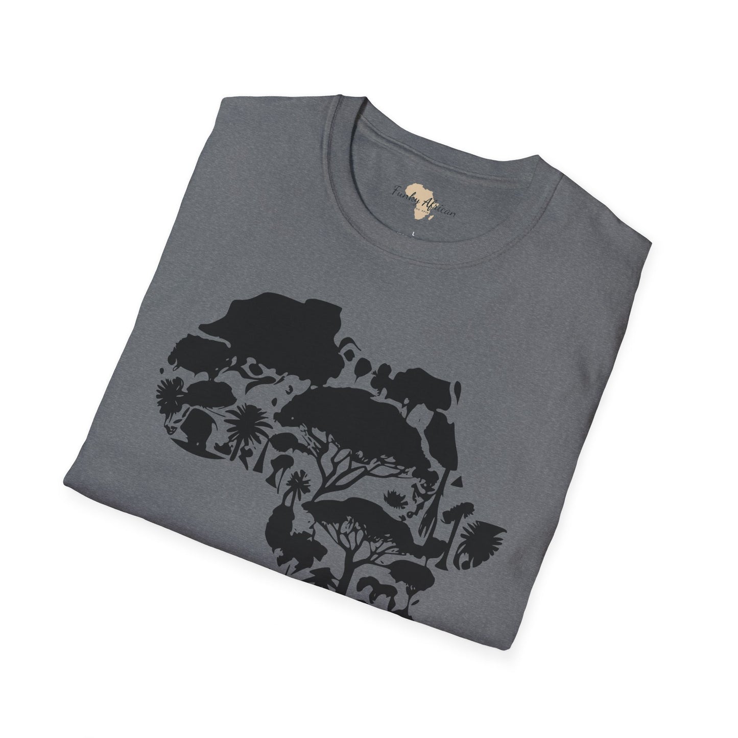 African map unisex softstyle tee