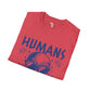 Humans aren't real unisex tee Funky African