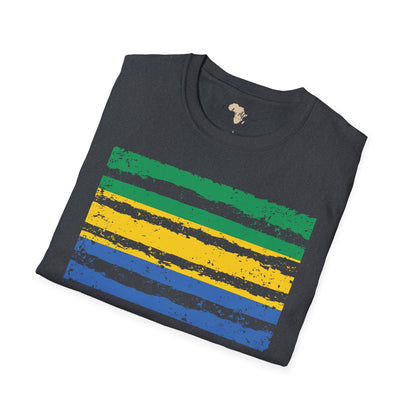 Gabon strip unisex softstyle tee