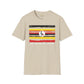 Uganda strip unisex softstyle tee Funky African