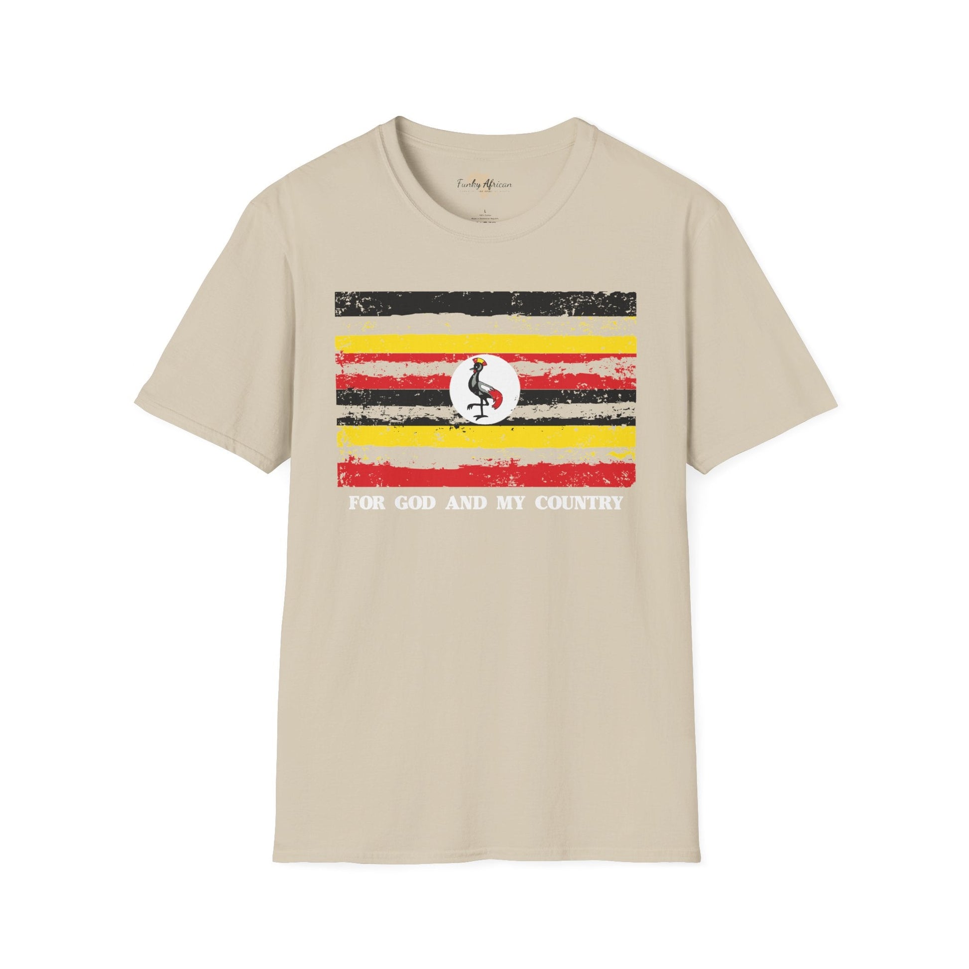 Uganda strip unisex softstyle tee Funky African