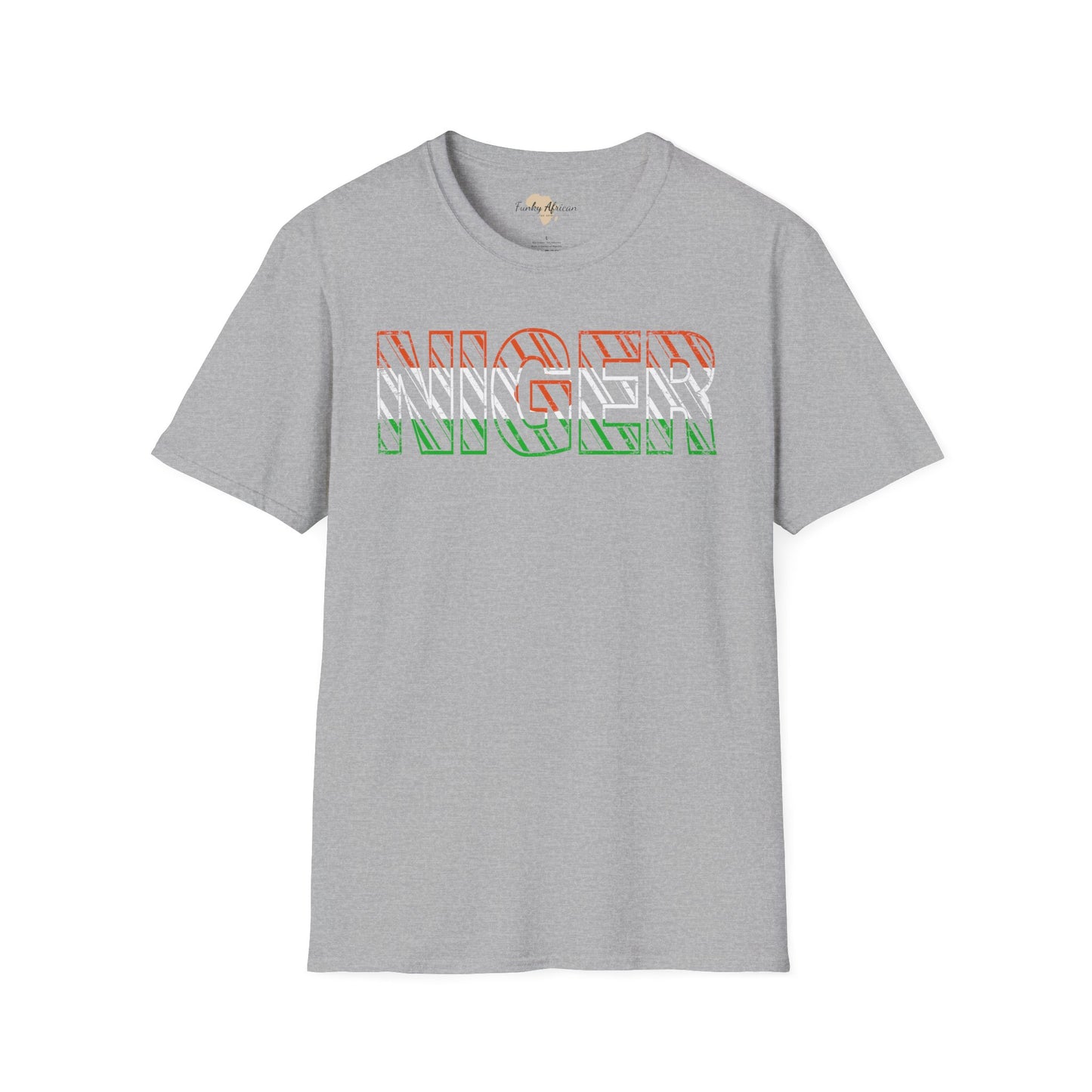 Nigerien text unisex softstyle tee