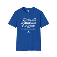Embrace change unisex softstyle tee Funky African