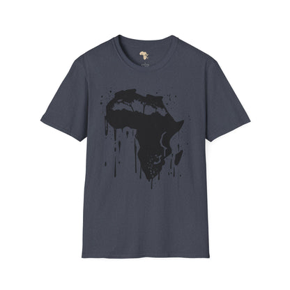 African map graffiti unisex softstyle tee