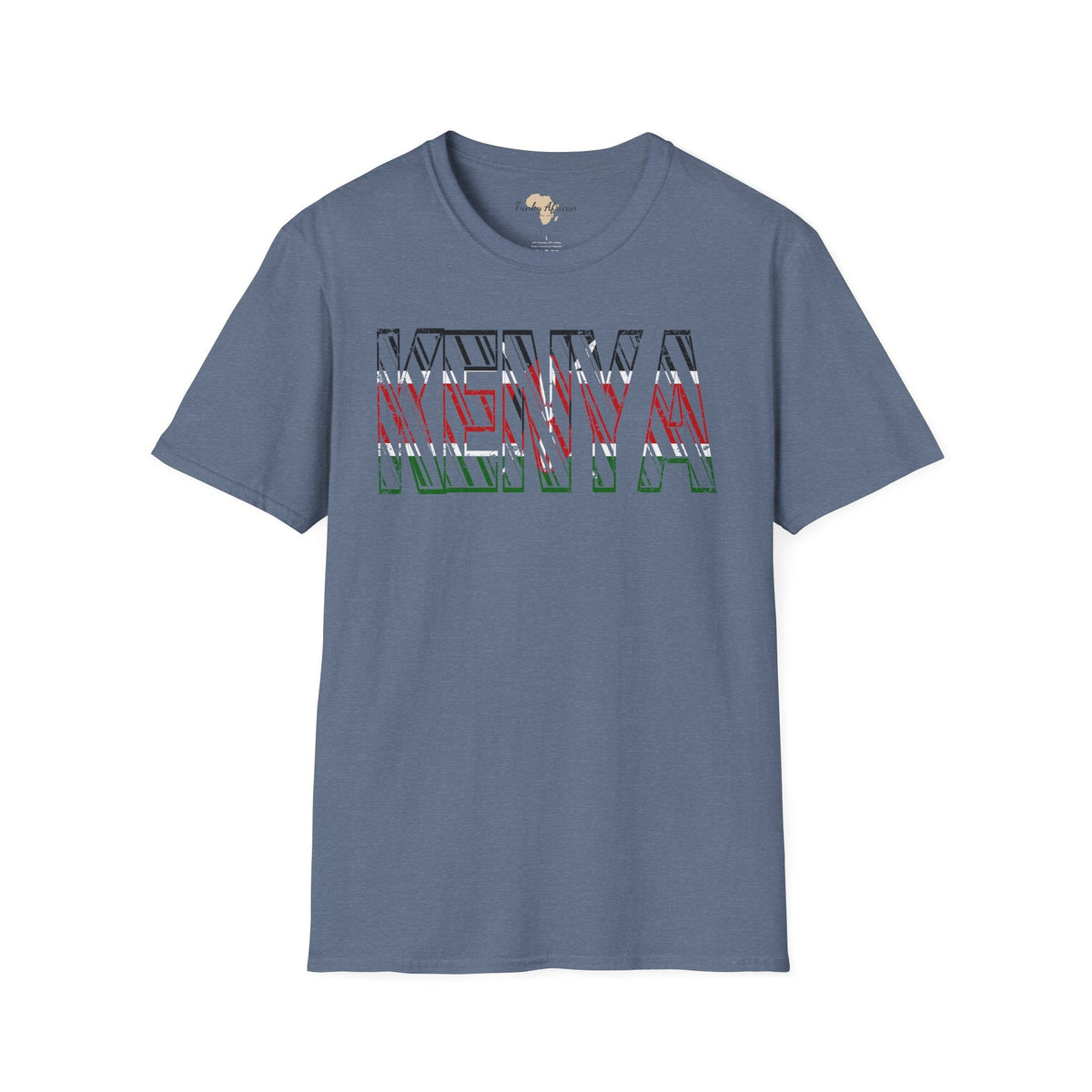 Kenya text unisex softstyle tee Funky African