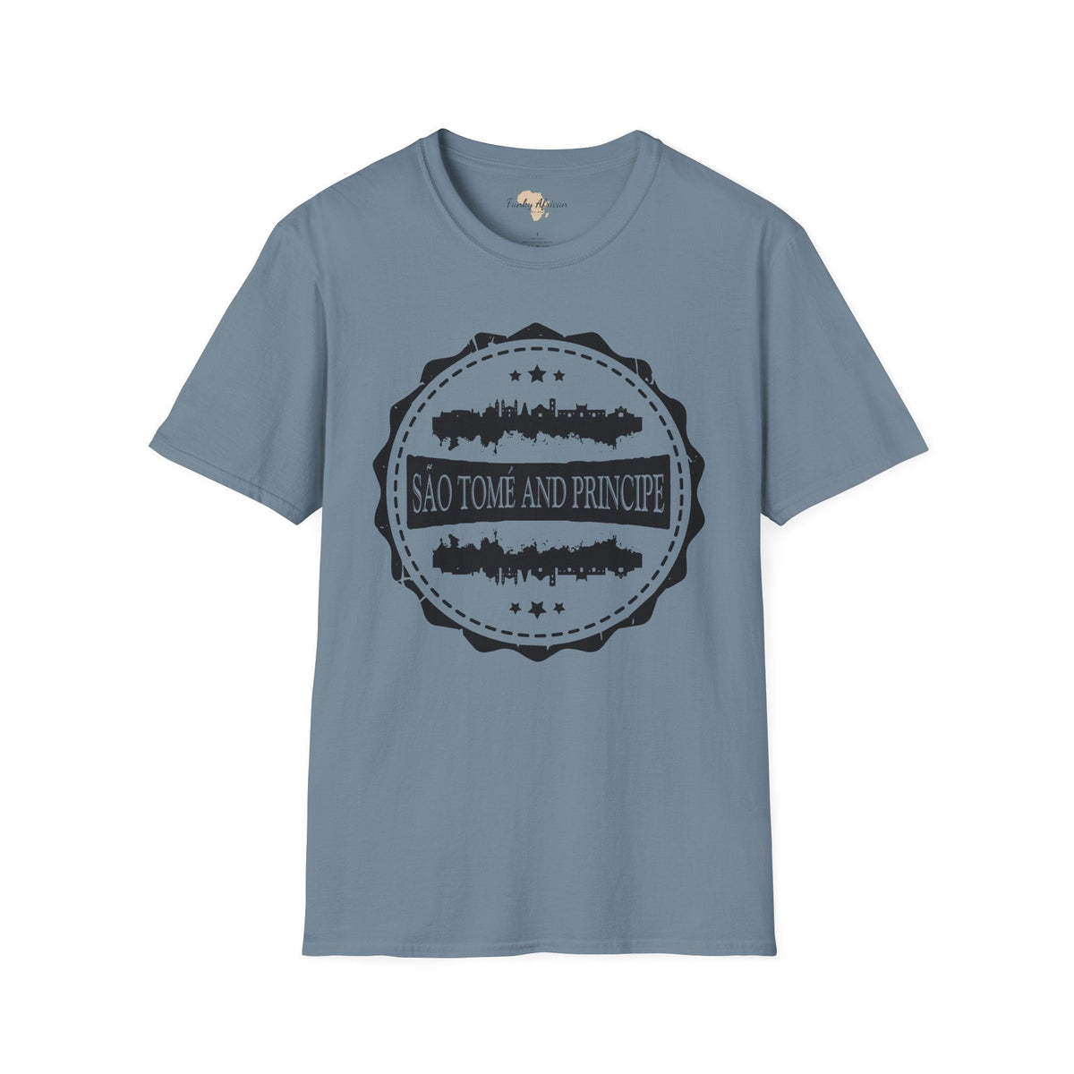 São Tomé and Príncipe Stamp unisex tee Funky African