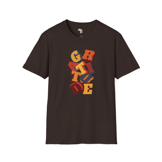 Gratitude unisex softstyle tee Funky African