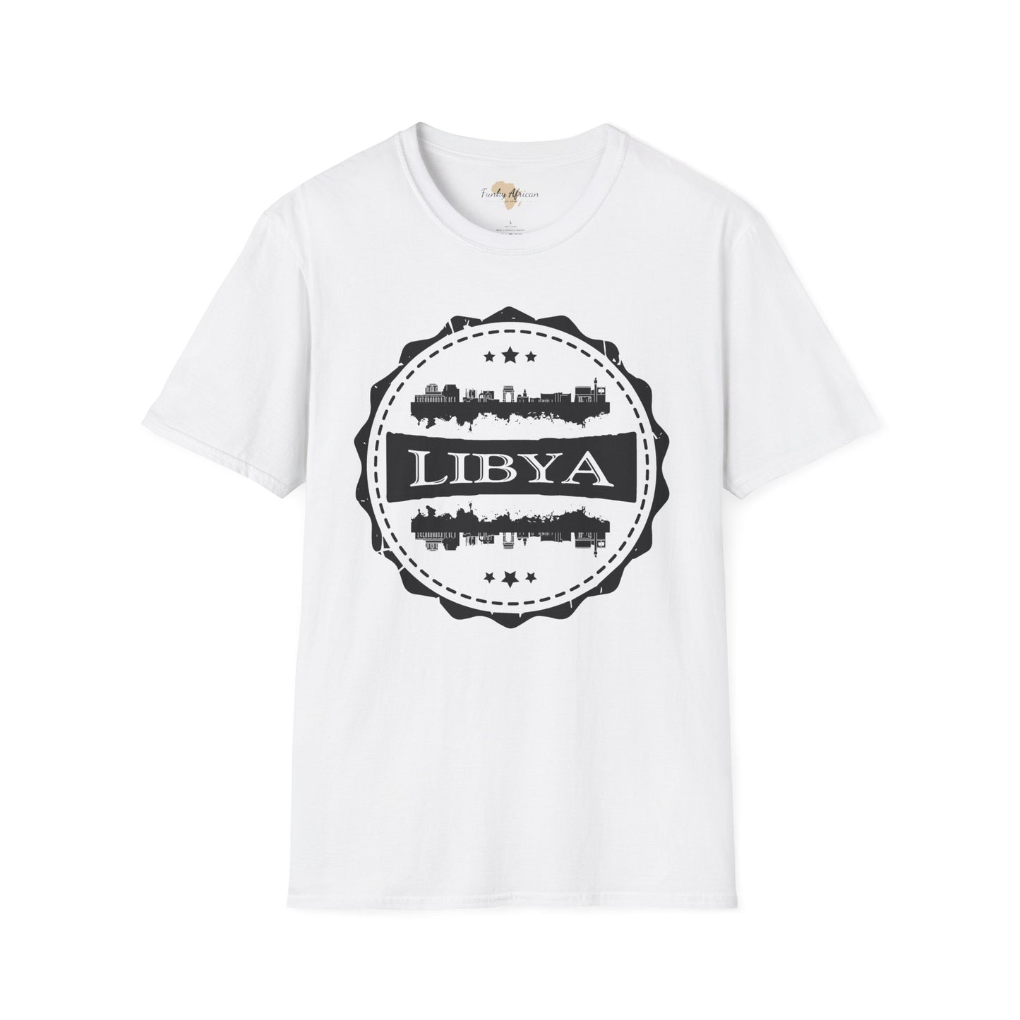 Libya Stamp unisex tee