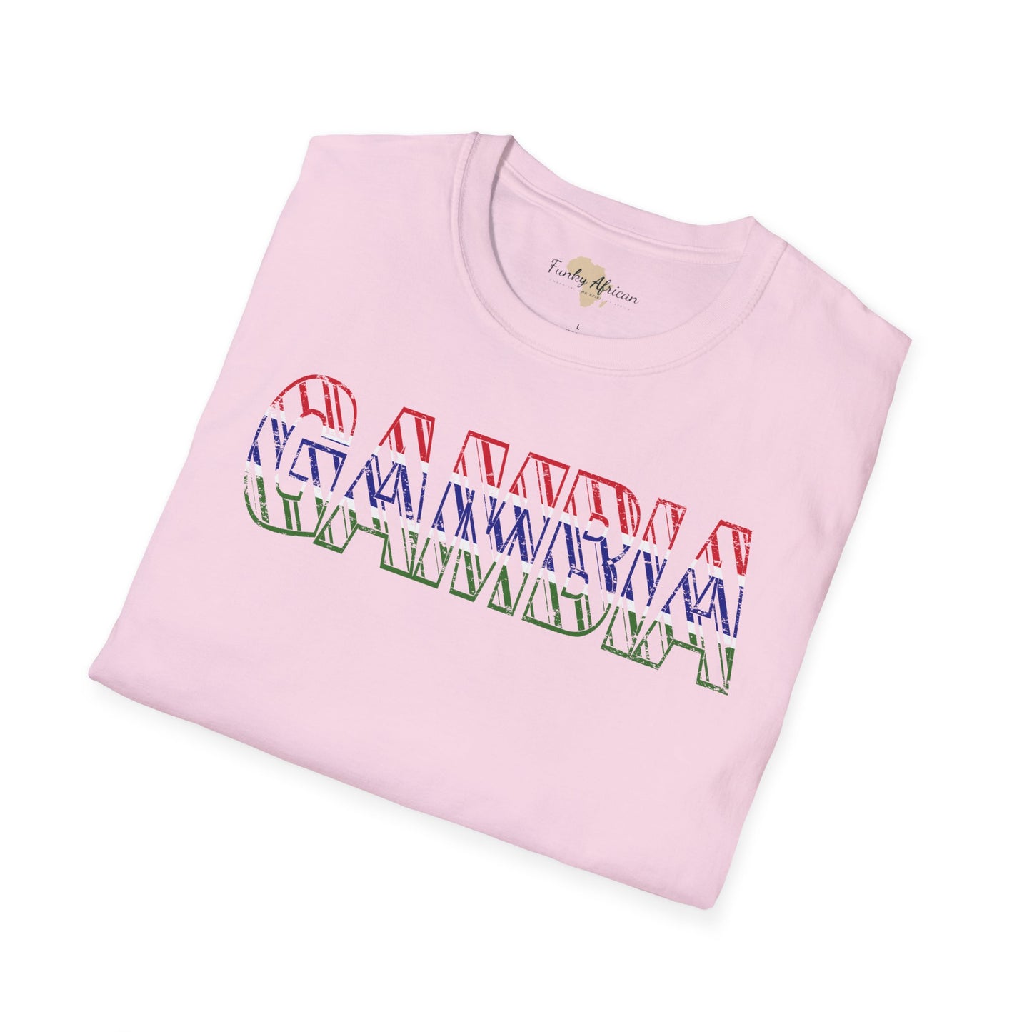 Gambia text unisex softstyle tee