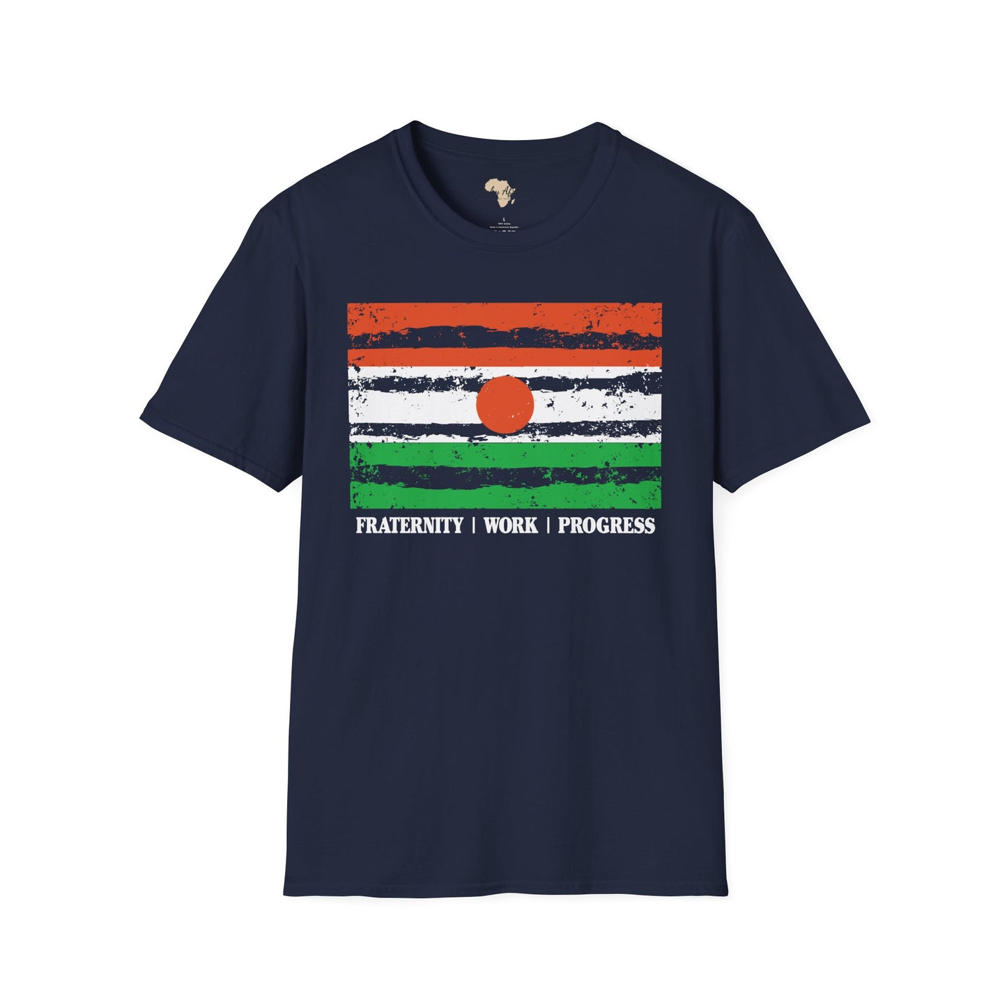 Nigerien strip unisex softstyle tee