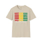 Guinean strip unisex softstyle tee Funky African