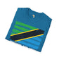 Tanzania strip unisex softstyle tee Funky African