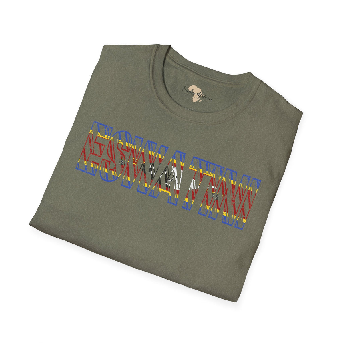 Eswatini text unisex softstyle tee Funky African