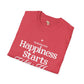 Happiness starts from within unisex softstyle tee Funky African