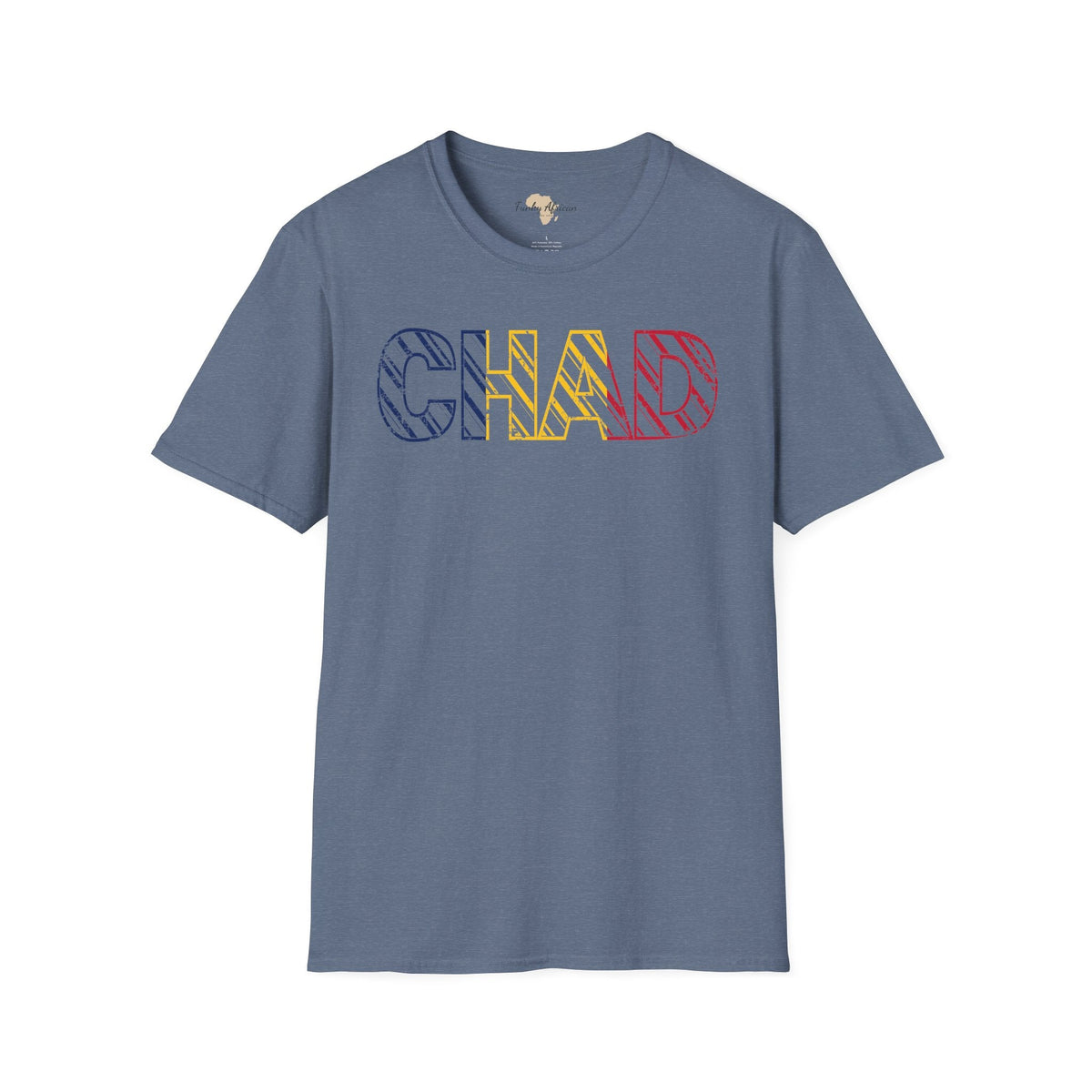 Chad text unisex softstyle tee Funky African