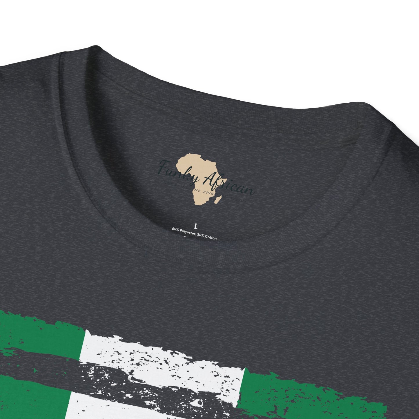 Nigeria strip unisex softstyle tee