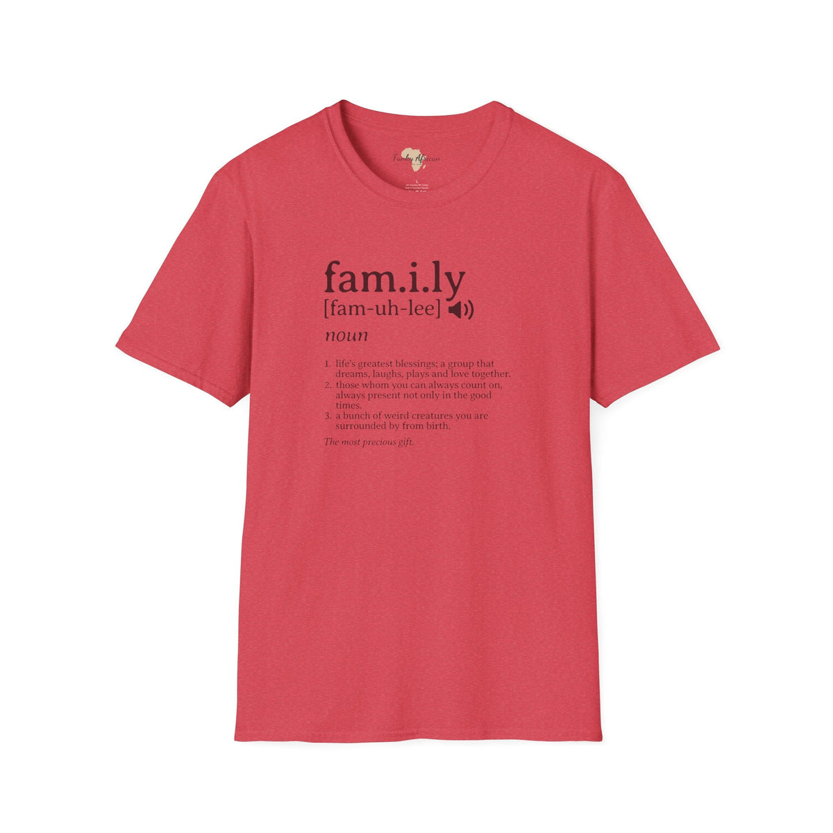 Family unisex softstyle tee Funky African