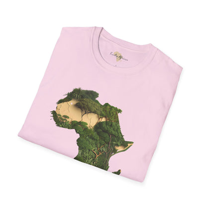 African forest unisex softstyle tee