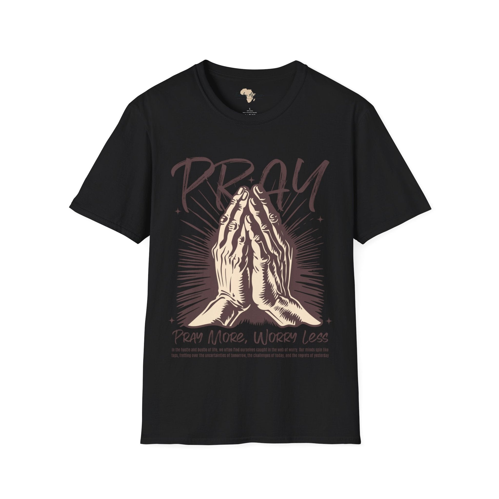 Pray more worry less unisex tee Funky African