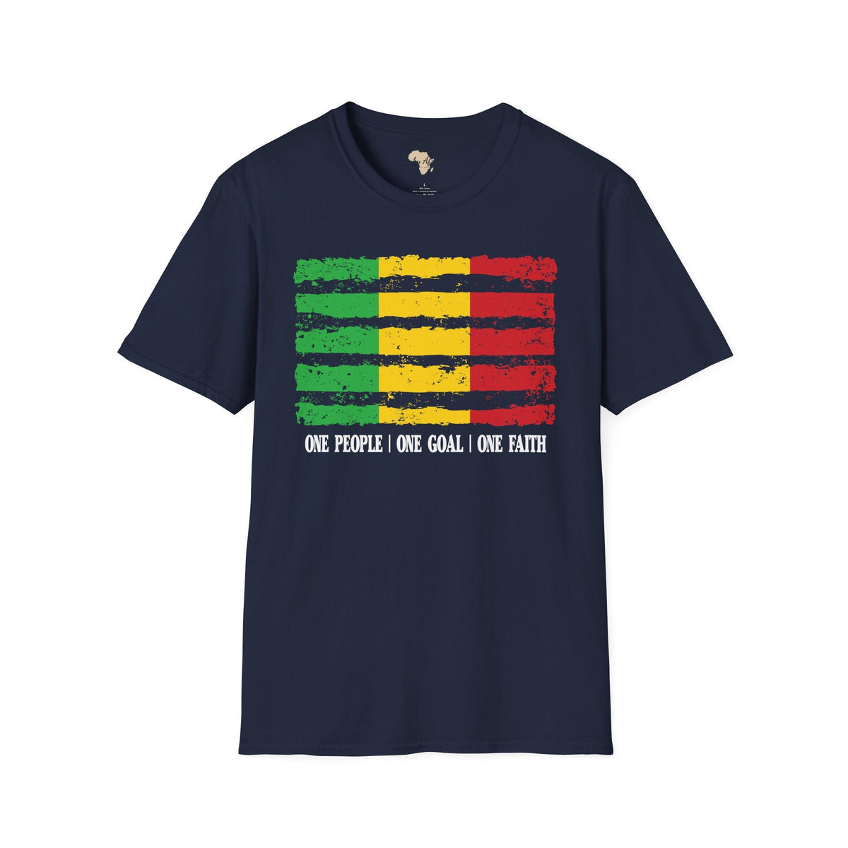 Malian strip unisex softstyle tee Funky African