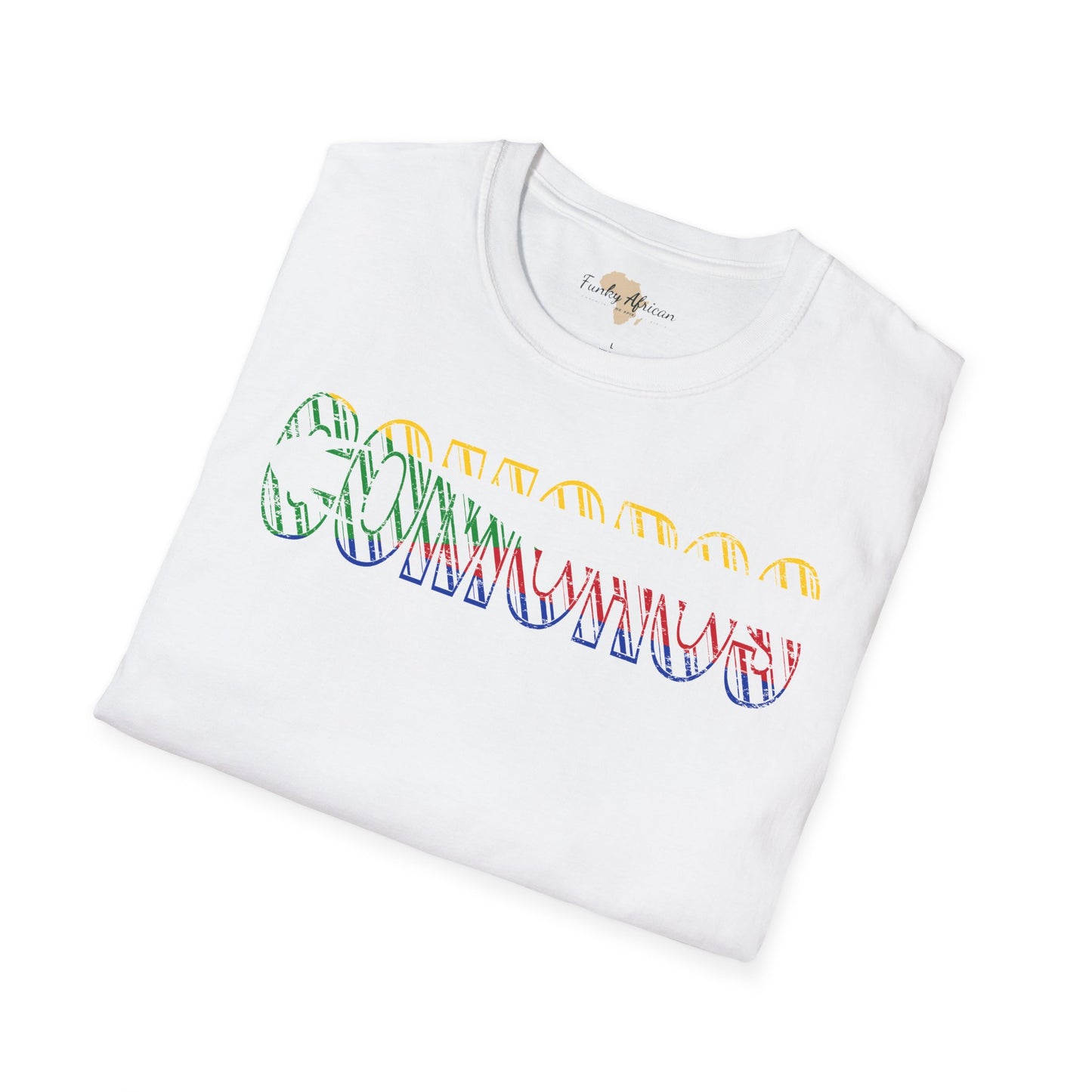 Comoros text unisex softstyle tee