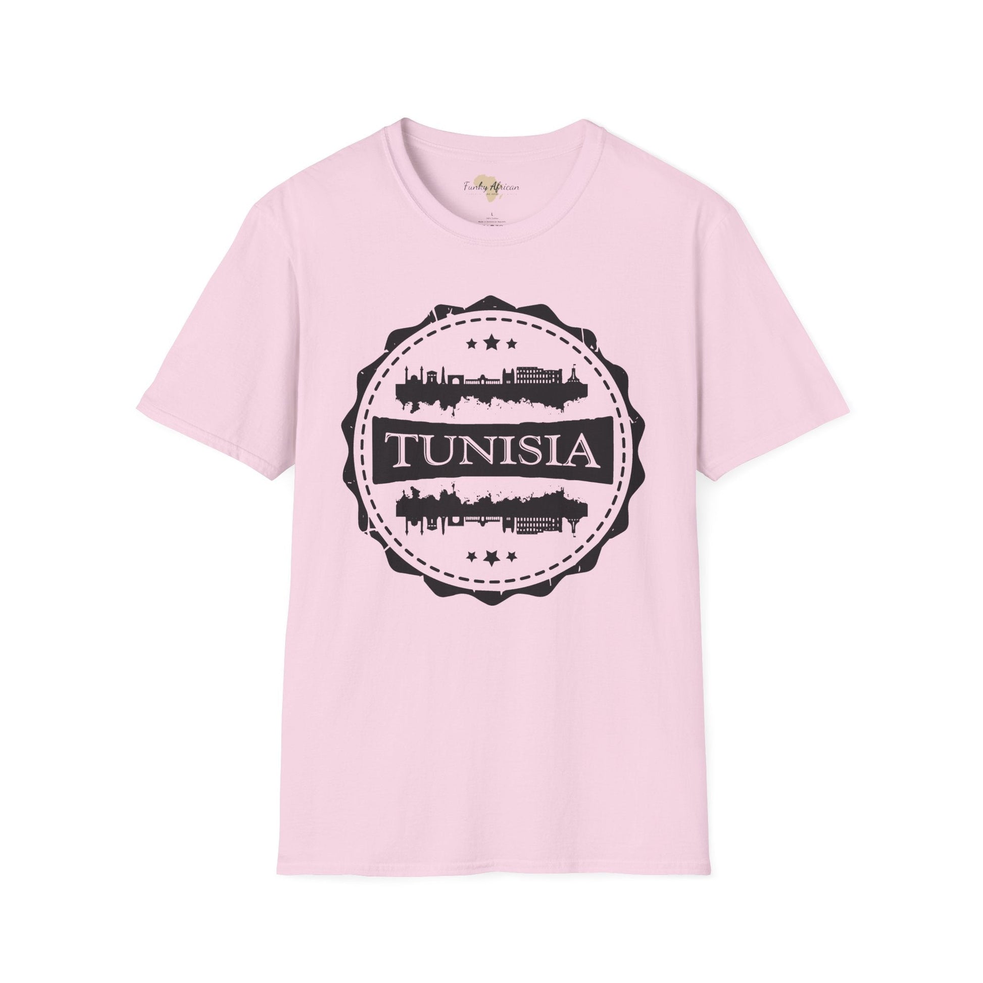 Tunisia Stamp unisex tee Printify
