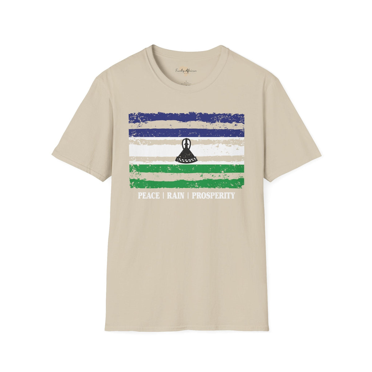 Lesotho strip unisex softstyle tee Funky African