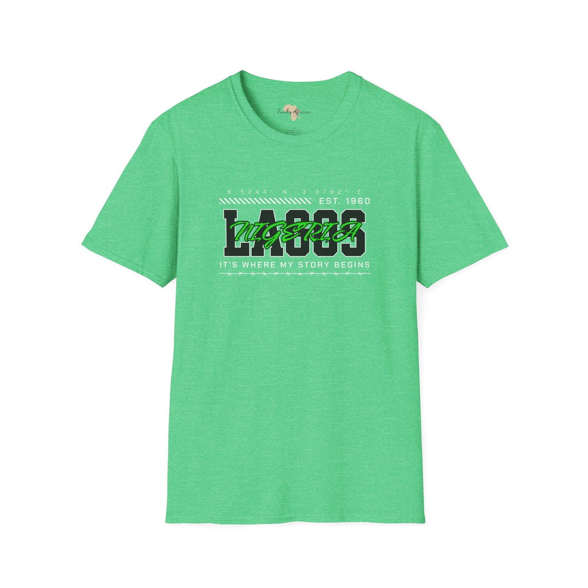 Lagos nigeria unisex softstyle tee Funky African