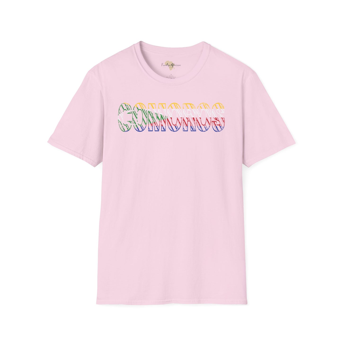 Comoros text unisex softstyle tee