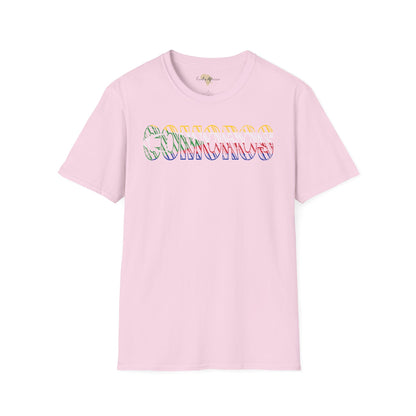 Comoros text unisex softstyle tee