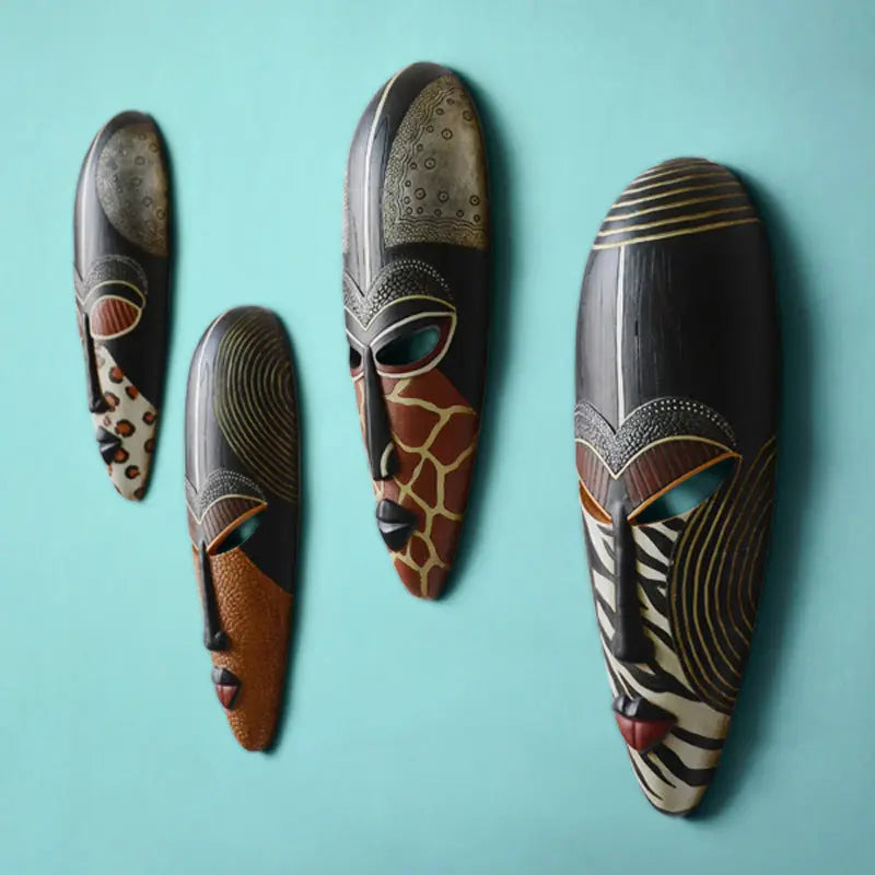 African resin wall decoration Funky African